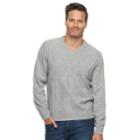 Men's Dockers Classic-fit Easy-care V-neck Sweater, Size: Xxl, Grey