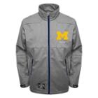 Men's Franchise Club Michigan Wolverines Tech Fleece Softshell Jacket, Size: Small, Grey