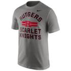 Men's Nike Rutgers Scarlet Knights Stadium First Stripe Tee, Size: Xxl, Grey