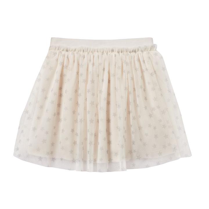 Girls 4-10 Jumping Beans&reg; Printed Mesh Tulle Tutu Skort, Girl's, Size: 4, White Oth