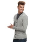 Men's Urban Pipeline&reg; V-neck Cardigan, Size: Medium, Med Grey
