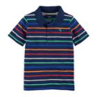 Boys 4-8 Carter's Striped Polo, Size: 8, Navy Stripe