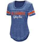 Women's Campus Heritage Illinois Fighting Illini Double Stag Tee, Size: Large, Dark Blue