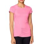 Women's Shape Active S-curve Scoopneck Workout Tee, Size: Medium, Dark Pink
