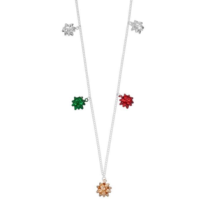 Long Bow Charm Necklace, Women's, Multicolor