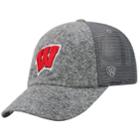 Adult Top Of The World Wisconsin Badgers Fragment Adjustable Cap, Men's, Med Grey