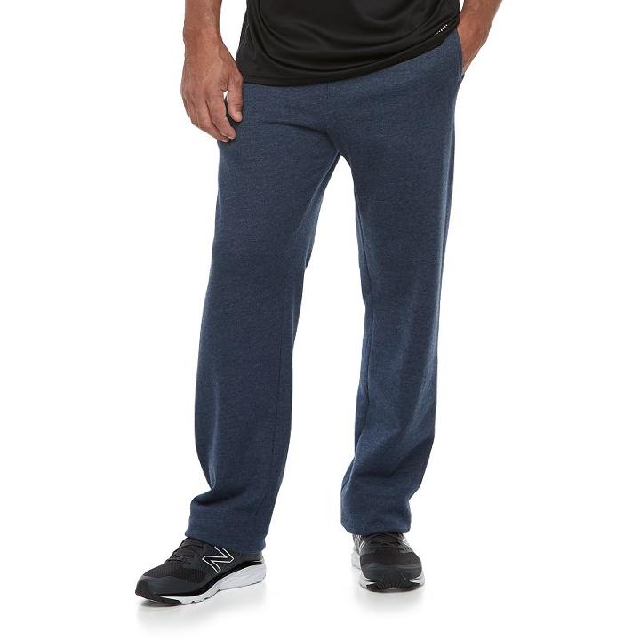 Big & Tall Tek Gear&reg; Soft Fleece Athletic Pants, Men's, Size: Xl Tall, Blue (navy)