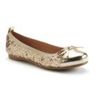 So&reg; Sunny Girls' Ballet Flats, Girl's, Size: 1, Gold