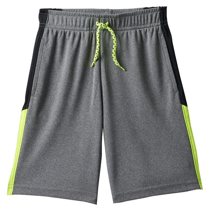 Boys 4-10 Jumping Beans&reg; Two-tone Side Stripe Performance Shorts, Size: 4, Med Grey