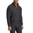 Big & Tall Chaps Classic-fit Quarter-zip Pullover Sweater, Men's, Size: 3xl Tall, Black