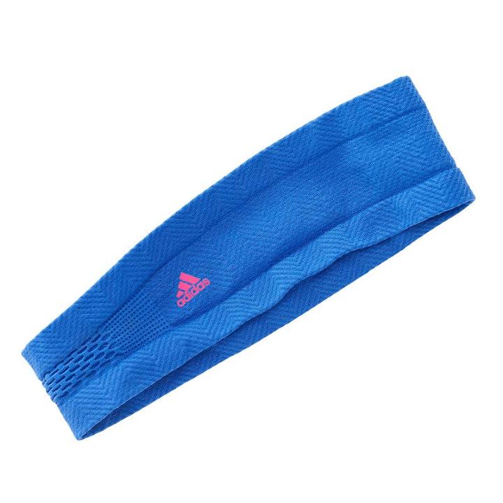 Women's Adidas Stronger Zigzag Headband, Med Blue