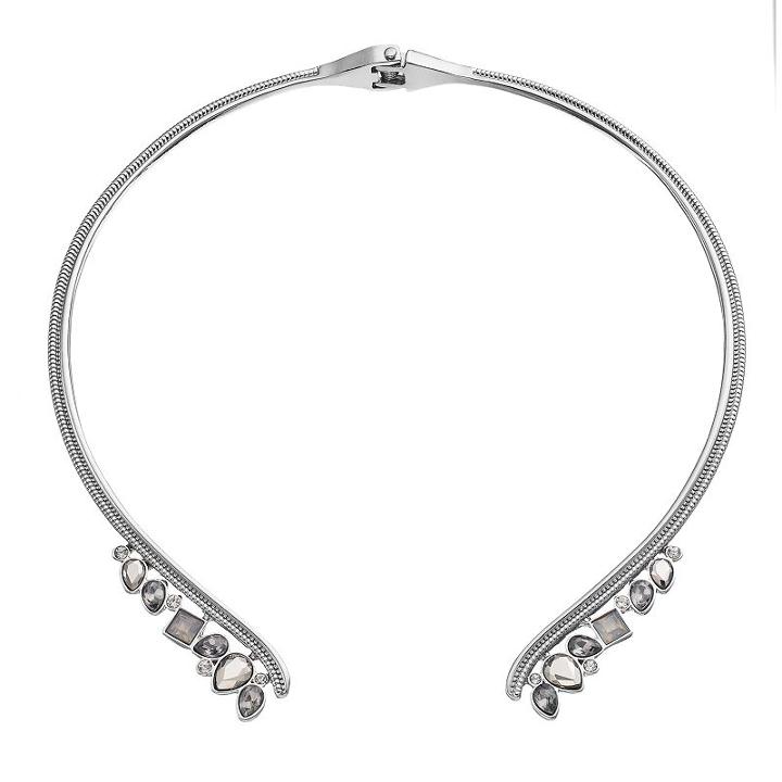 Simply Vera Vera Wang Geometric Stone Open Collar Necklace, Women's, Multicolor