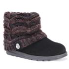 Muk Luks Paola Women's Water-resistant Ankle Boots, Size: 11, Grey (charcoal)