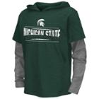 Boys 8-20 Campus Heritage Michigan State Spartans Patrol Mock-layer Tee, Size: L(16/18), Dark Green