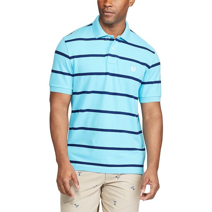 Big & Tall Chaps Classic-fit Striped Polo, Men's, Size: Xl Tall, Blue
