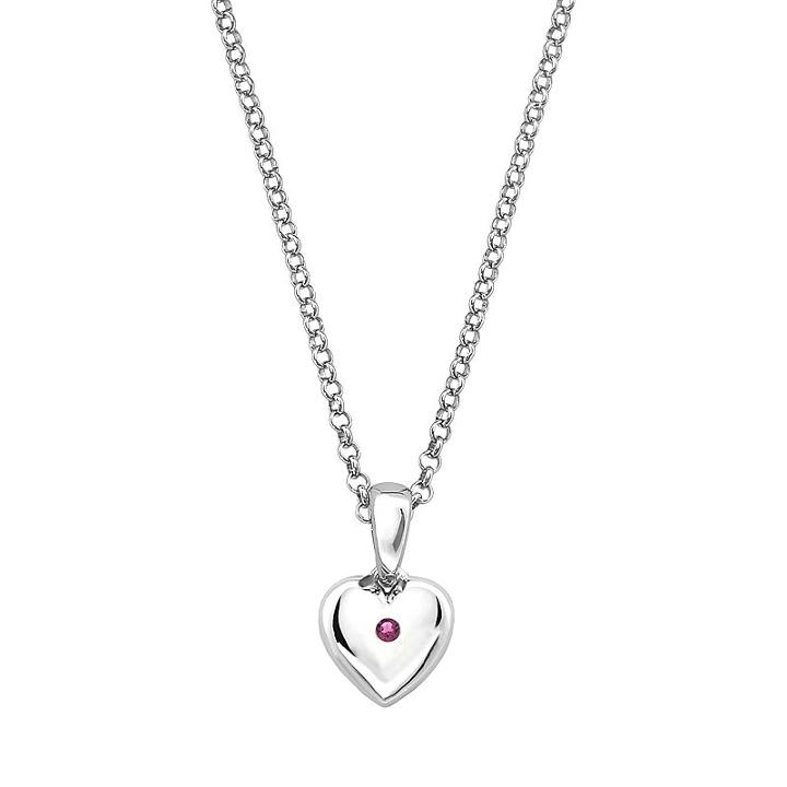 Little Diva Diamonds Kids' Sterling Silver Lab-created Alexandrite Heart Pendant, Women's, Size: 16, Pink