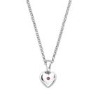 Little Diva Diamonds Kids' Sterling Silver Lab-created Alexandrite Heart Pendant, Women's, Size: 16, Pink