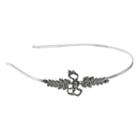 Simply Vera Vera Wang Leafy Bow Headband, Women's, Black