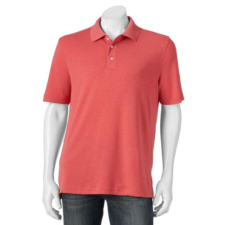 Men's Croft & Barrow&reg; Signature Polo, Size: Medium, Dark Pink