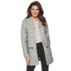 Women's Apt. 9&reg; Open-front Car Coat, Size: Xxl, Grey
