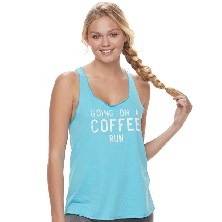 Juniors' So&reg; Graphic Tank, Teens, Size: Xs, Med Blue
