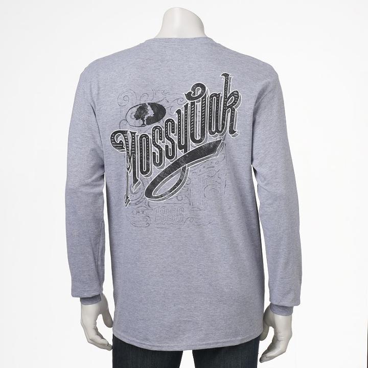Men's Mossy Oak American Hunter Graphic Tee, Size: Small, Grey