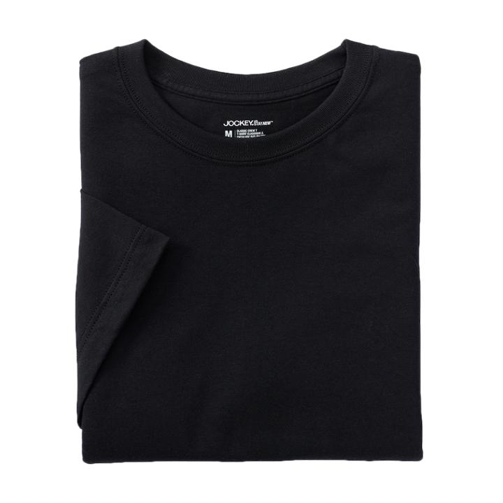 Men's Jockey 3-pack + 1 Bonus Classic Staydry Crewneck Tee, Size: Xl, Oxford