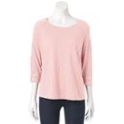 Women's Sonoma Goods For Life&trade; Circle Crochet Tee, Size: Medium, Brt Pink