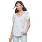 Juniors' So&reg; Cut-out Clavicle Tee, Teens, Size: Small, Med Blue
