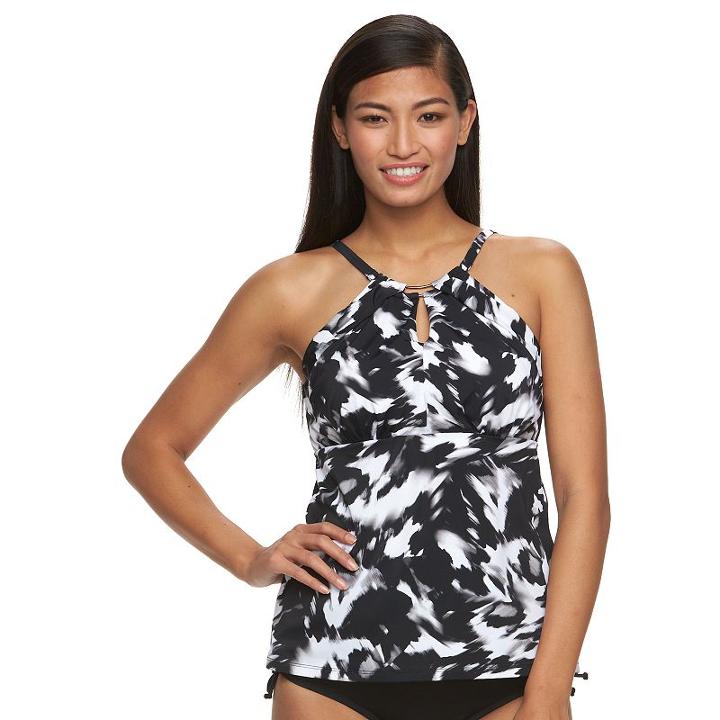 Women's Trimshaper Tummy Slimmer Halterkini Top, Size: 16, Oxford