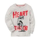 Boys 4-8 Carter's Dinosaur Heart Throb Graphic Tee, Size: 7, Light Grey