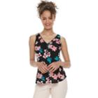 Juniors' Candie's&reg; Mixed-media Zipper Tank Top, Teens, Size: Small, White