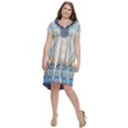 Plus Size World Unity Printed Sublimation Dress, Women's, Size: 3xl, Blue