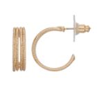 Lc Lauren Conrad Nickel Free Gold Tone Braided Hoop Earrings, Women's