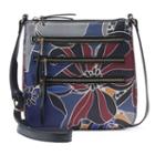 Apt. 9&reg; Robin Triple Zipper Crossbody Bag, Women's, Blue (navy)