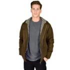 Men's Stanley Flannel-lined Hooded Jacket, Size: Xxl, Brown