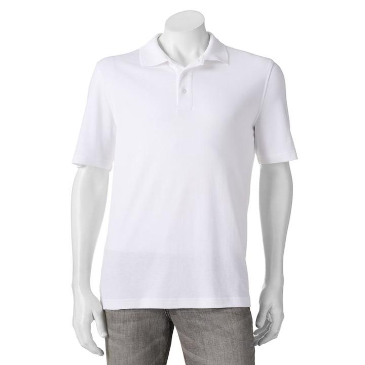 Men's Croft & Barrow&reg; Signature Polo, Size: Xxl, White