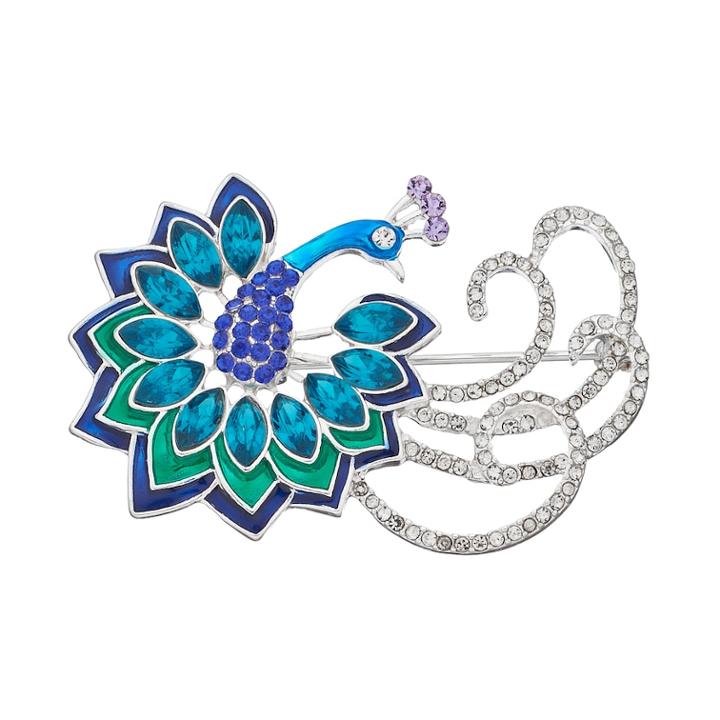 Napier Fancy Peacock Pin, Women's, Brt Blue