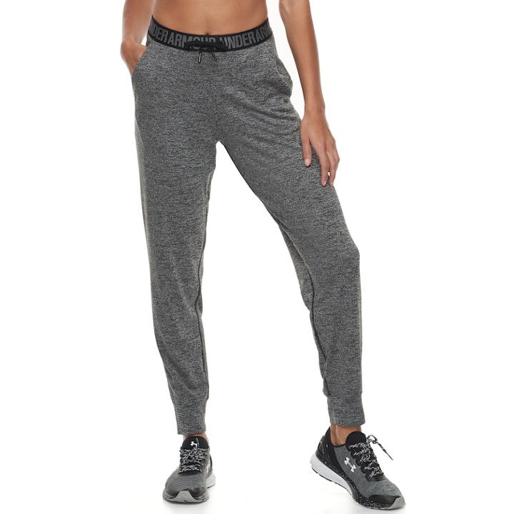 Women's Under Armour Play Up Midrise Jogger Pants, Size: L Long, Med Grey