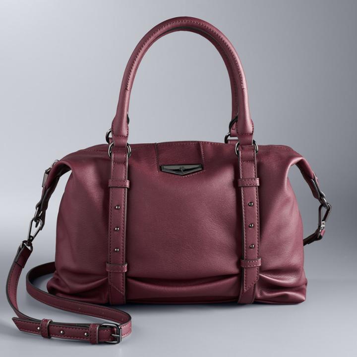 Simply Vera Vera Wang Palermo Shopper, Women's, Med Red