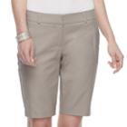 Women's Apt. 9&reg; Torie Bermuda Shorts, Size: 8, Grey