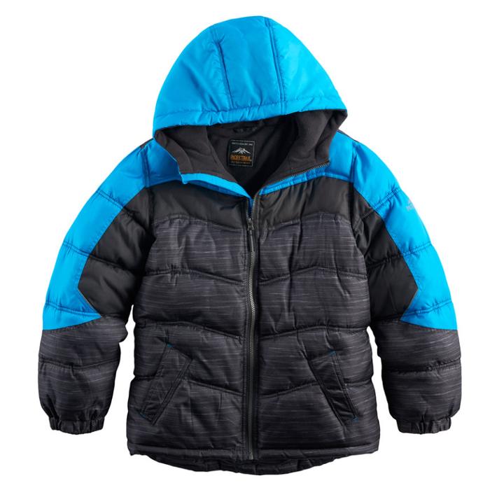 Boys 8-20 Pacific Trail Promo Puffer Jacket, Size: Medium, Blue Other
