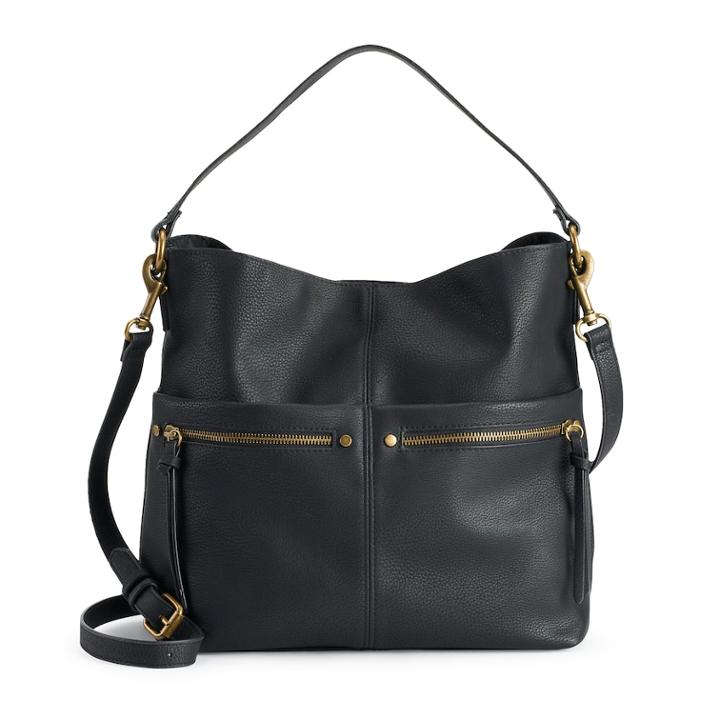 Sonoma Goods For Life&trade; Sondra Cobblestone Tote, Women's, Black