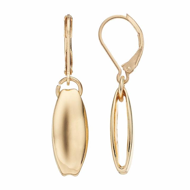 Napier Gold Tone Drop Earrings, Women's