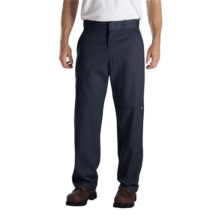Men's Dickies Relaxed-fit Double-knee Pants, Size: 44x30, Dark Blue