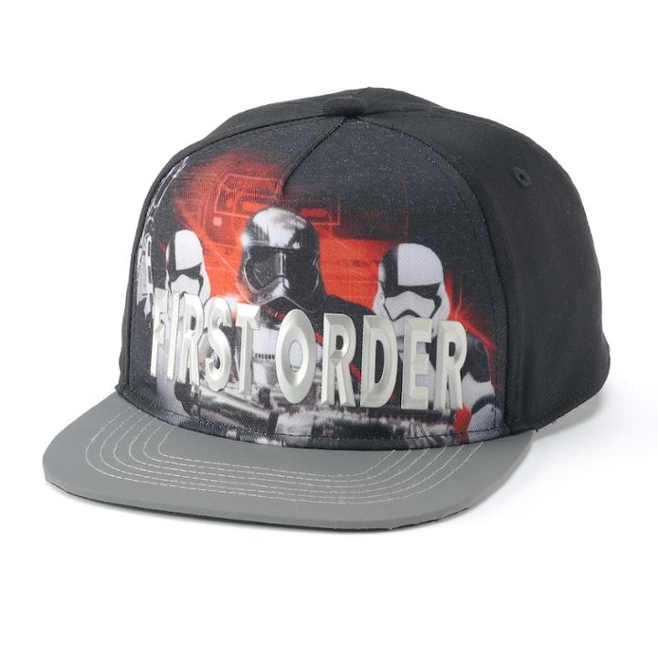 Boys 4-20 Star Wars Storm Trooper Cap, Black
