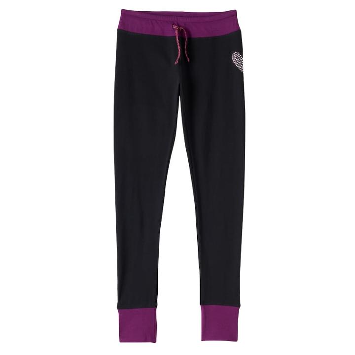 Girls 7-16 So&reg; Contrast Cuff Leggings, Size: 14, Oxford