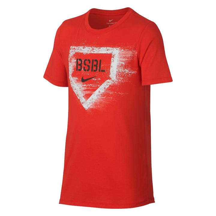 Boys 8-20 Nike Baseball Tee, Size: Medium, Light Red