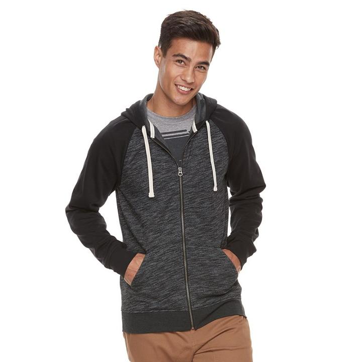 Men's Urban Pipeline&reg; Full-zip Hoodie, Size: Large, Black