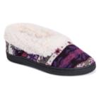 Muk Luks Women's Striped Slide Slippers, Size: Medium, Drk Purple